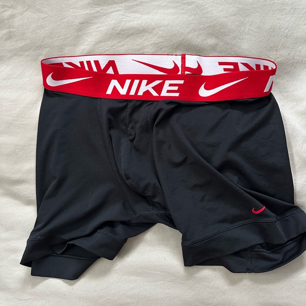 Nike Black and Red Dri-FIT Shorts